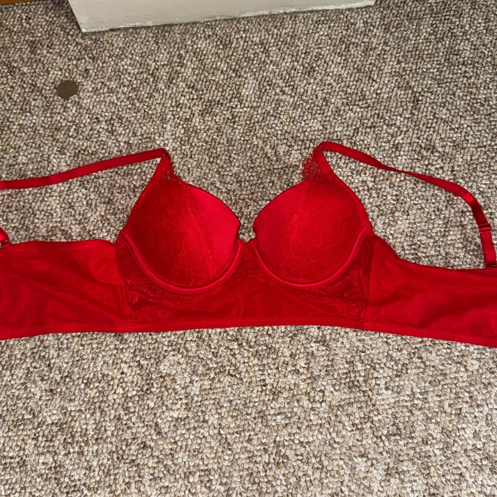 Red Lace Bra